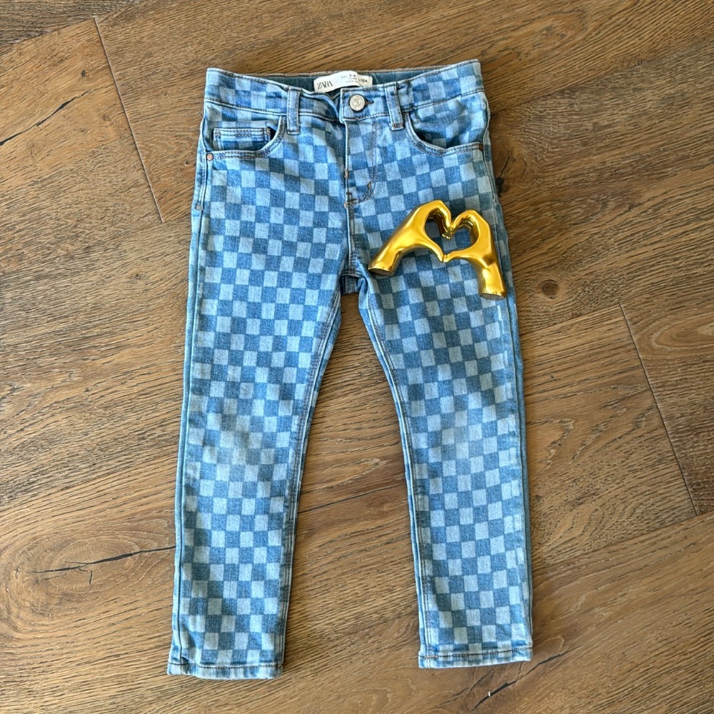 ⚡️Zara Checkerboard Jeans